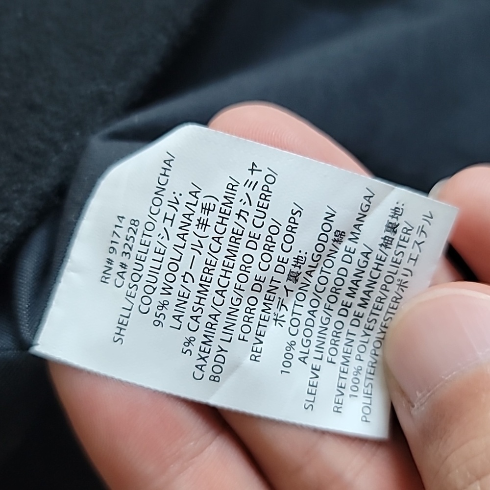 Vintage Armani Exchange 95% Wool 5% Cashmere Sports Jacket - Picture 5 of 6